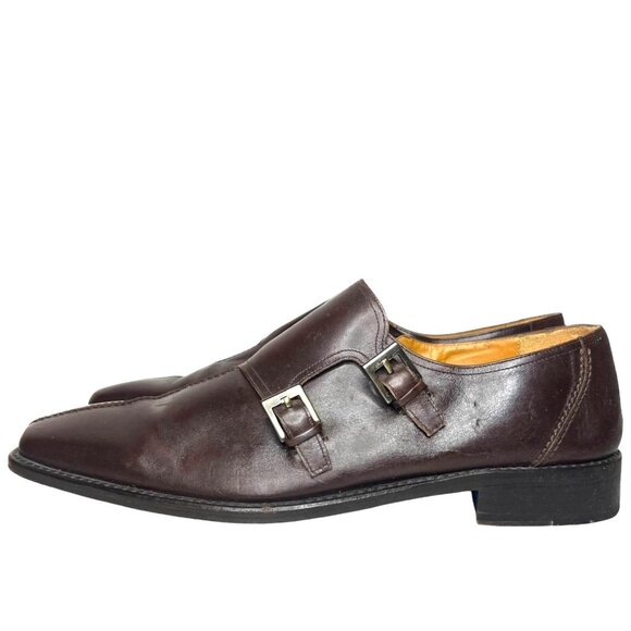 Mezlan Quattro Double Monk Strap Dress Shoe 11.5 Calfskin Leather Handmade Spain - Picture 4 of 7
